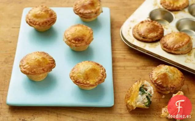 Mini Tartas de Pollo y Brócoli