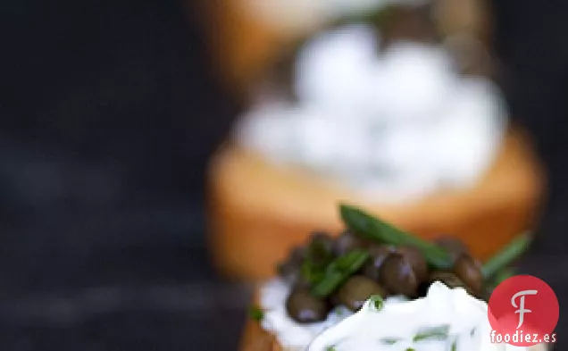Receta de Crostini de Lentejas Beluga