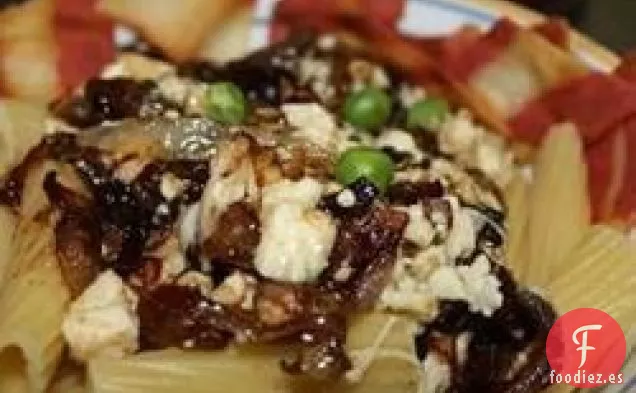 Pasta con Gorgonzola y Cebolla Dulce