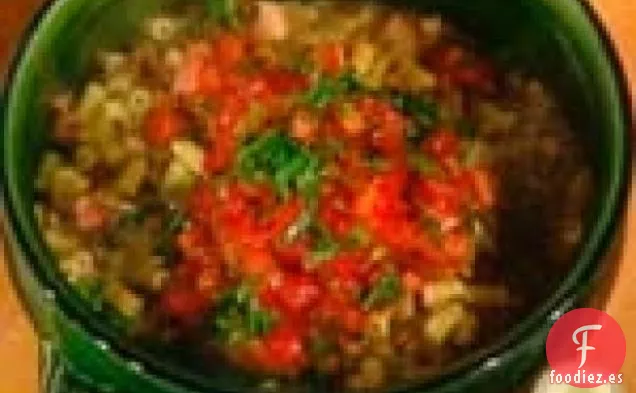 Pasta y Lentejas: Pasta e Lenticchie