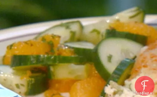 Ensalada de Pepino con Naranjas Y Menta