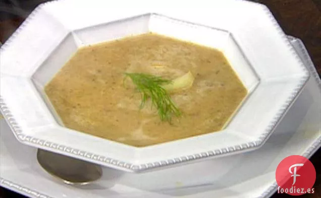 Sopa de Setas Silvestres con Castañas e Hinojo Asado