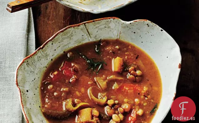 Sopa de Lentejas y Cebada