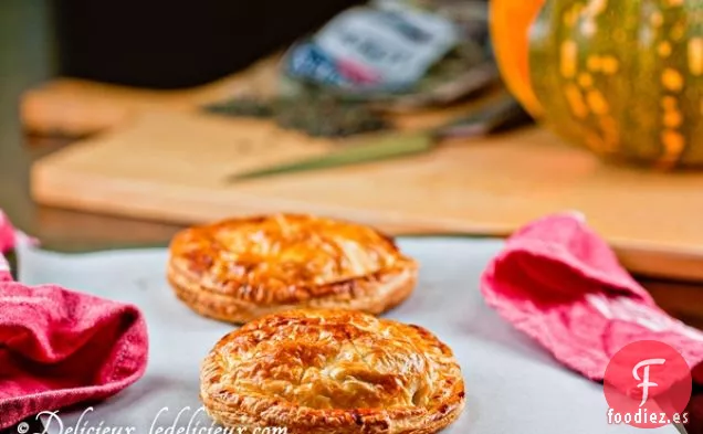 Calabaza Asada, Lentejas y Queso Feta Pithivier