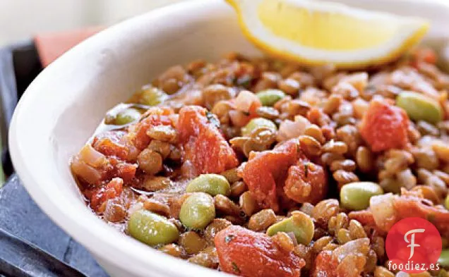 Estofado de Lentejas y Edamame