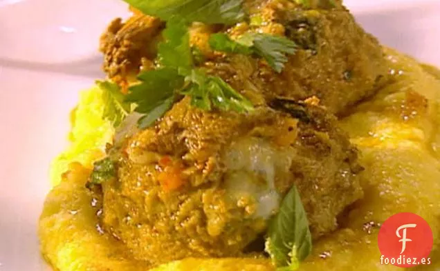 Las Mejores Albóndigas al Forno con Polenta Cremosa