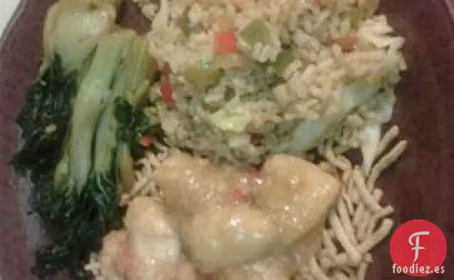 Salteado de Pollo a la Naranja