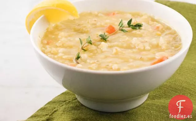 Sopa Sencilla de Lentejas Rojas