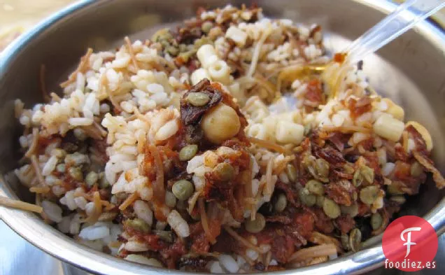 Receta de Koshary Egipcio