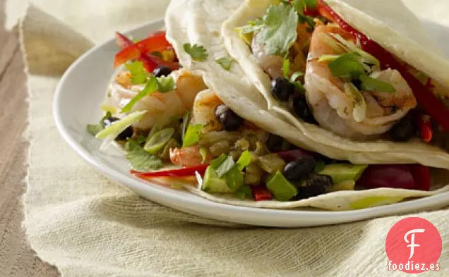 Tacos de Camarones con Cilantro y Lima