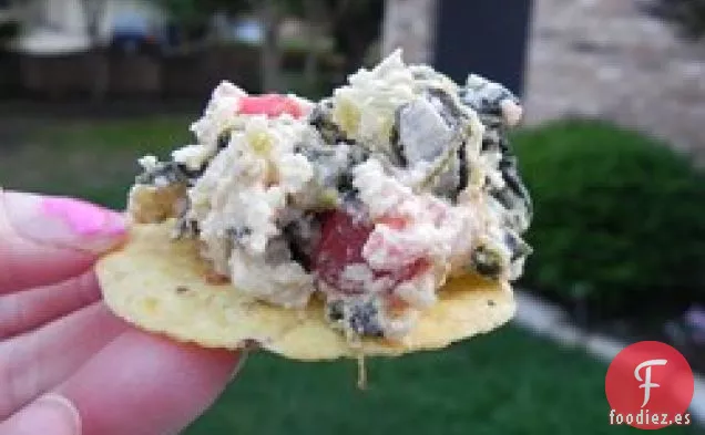 Salsa Picante De Queso De Espinacas Al Sur De La Frontera