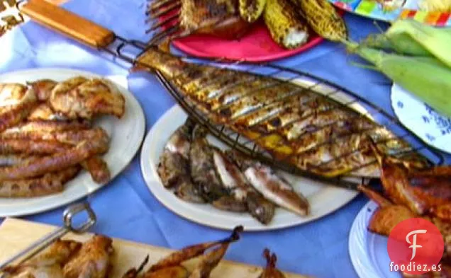 Pescado Azul Entero a La Parrilla