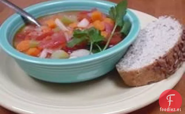 Sopa de Tomate y Cebada