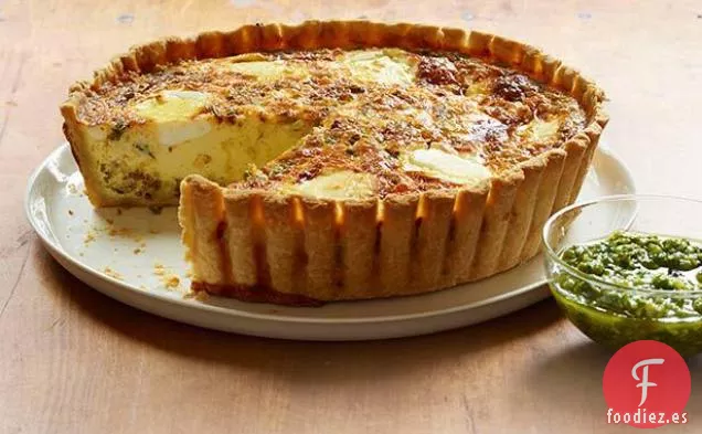 Quiche de Chorizo y Queso de Cabra