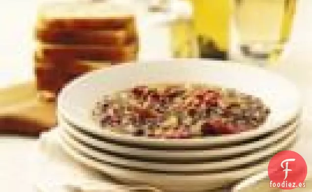 Sopa De Lentejas Y Tomate Seco al Horno