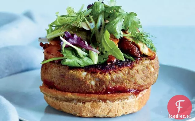 Hamburguesas Vegetarianas con Salsa de Tomate de Granada