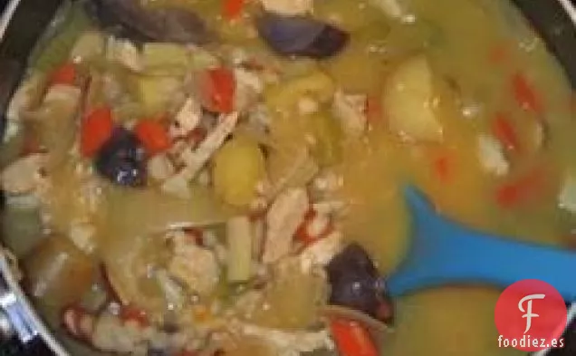 Sopa de Cebada Vegetal de Pollo