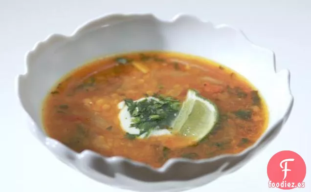 Sopa de Lentejas Rojas