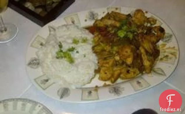 Pollo al Jengibre y Lima con Arroz de Coco