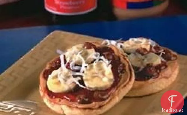 Sándwich de Pizza de Mantequilla de Maní y Gelatina