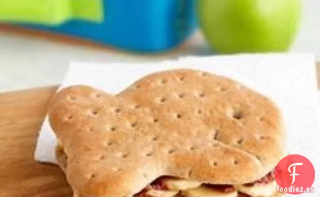 PB y J con Sándwiches de Plátano