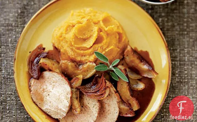Lomo de Cerdo Caramelizado con Manzanas