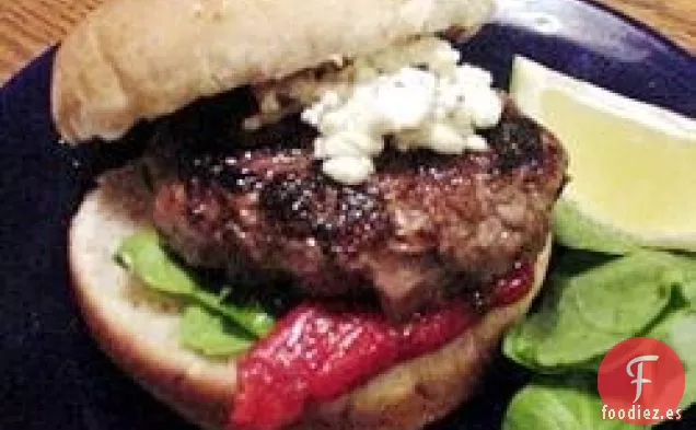 Hamburguesas de Cordero Picantes a la Parrilla