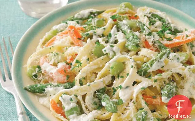 Pasta con Queso Primavera