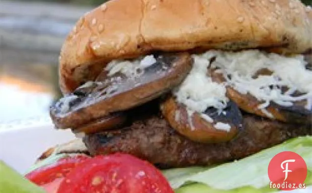 Hamburguesas Suizas de Champiñones a la Parrilla