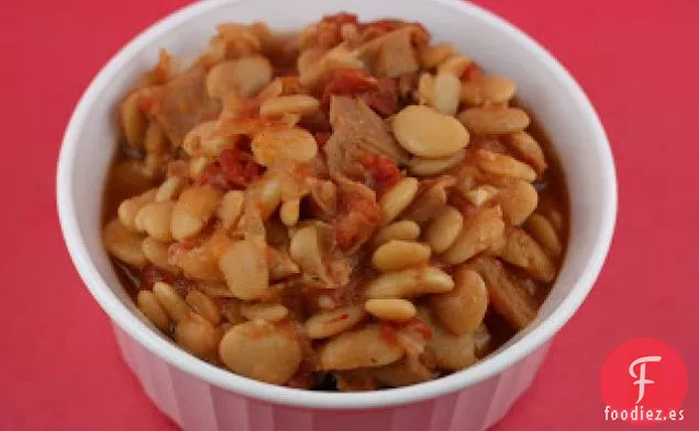 Receta de Cazuela de Frijoles de Lima