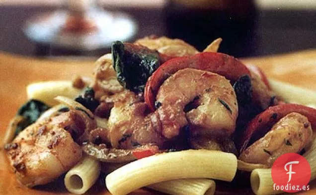Mezcla de Pasta de Nueces con Camarones