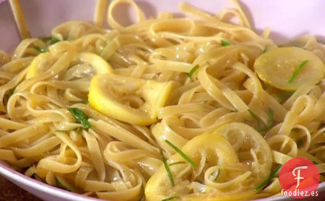 Fideos de Cebollino con Limón