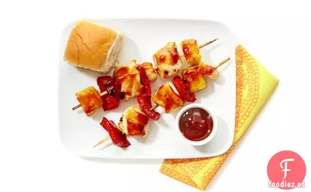 Pinchos de Pollo Hawaianos
