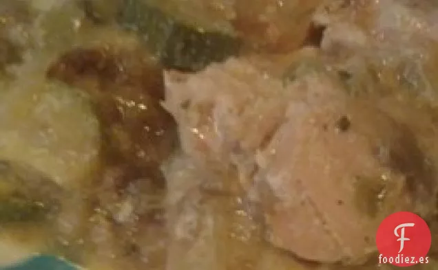 Cazuela de Pollo y Relleno de Cocción Lenta