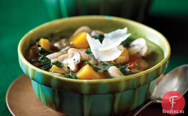 Arroz Salvaje, Calabaza y Guiso de Canelones