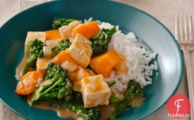 Calabaza con Jengibre y Tofu al Curry