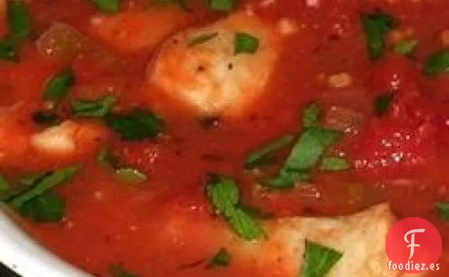 Sopa de Fletán Italiano