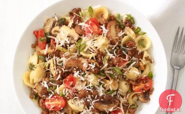 Orecchiette Con Salchicha Picante