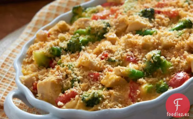 Brócoli Cheddar y Cazuela de Pollo