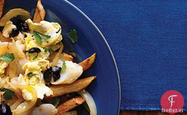 Bacalao salado a la Brás (Bacalhau à la Brás)