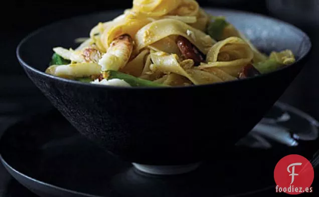 Fideos malasios con Cangrejo y Salchicha (Penang Char Kway Teow)