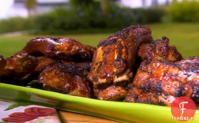 Costillas Dorsales de Bebé Frotadas en Seco