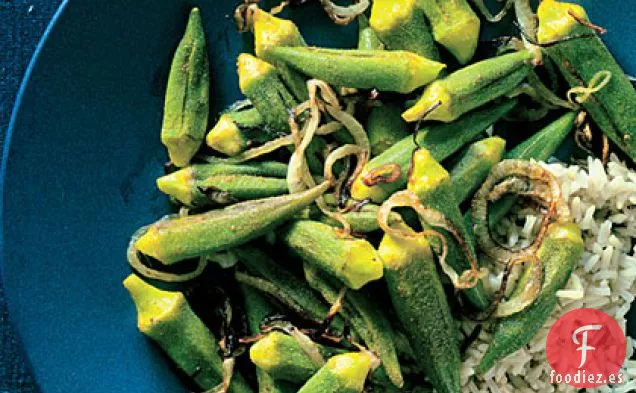 Okra Rellena de Especias de la India