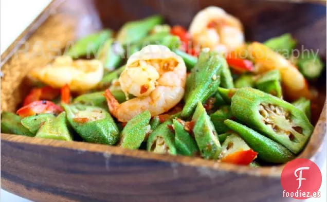 Receta de Sambal Okra (sambal Lady's Fingers)