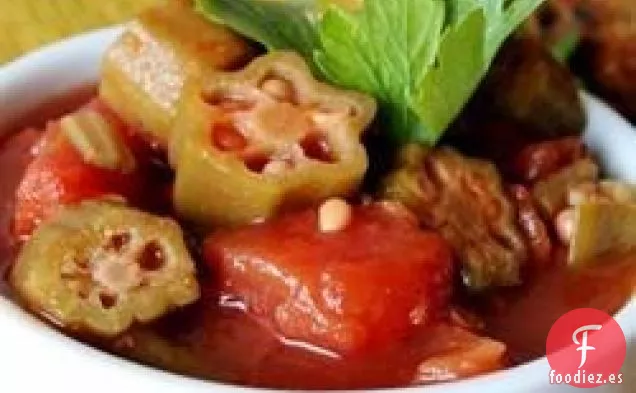 Okra con Tomates