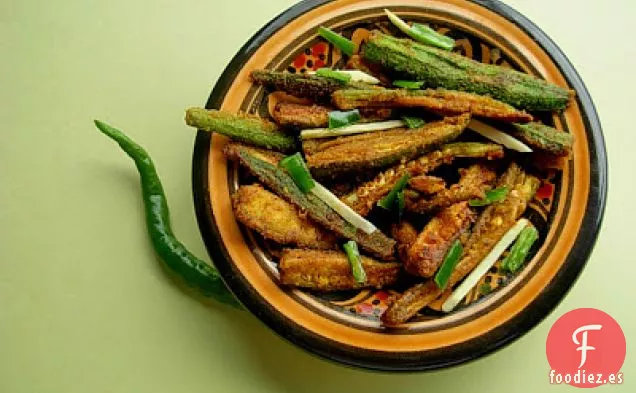 Okra Frita Crujiente