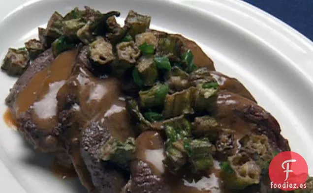 Minuto de Lomo Love Me-Filetes con Okra Frita