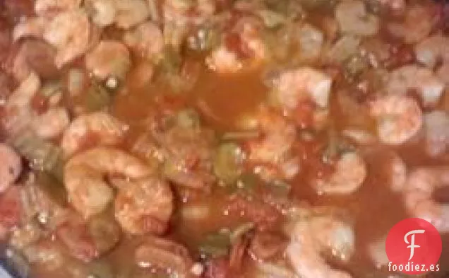 Quingombó Criollo Fácil Y Camarones
