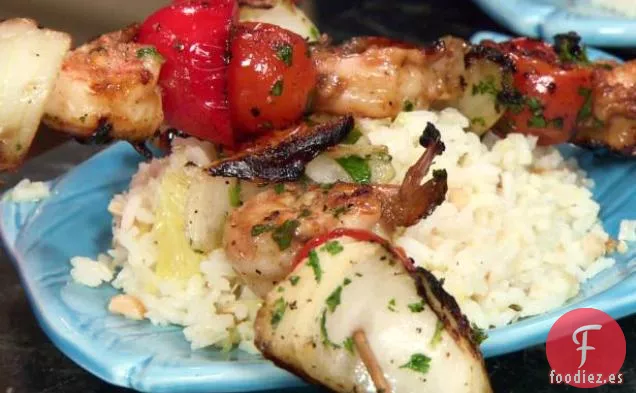 Pinchos de Camarones Jerk