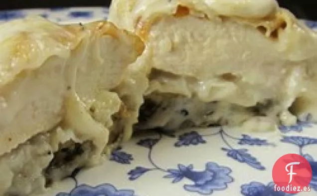 Pollo y Berenjena Alfredo